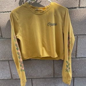 Long sleeve crop top